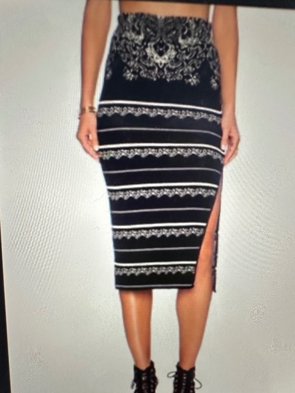 Free People Irreplaceable Knit Pencil Skirt